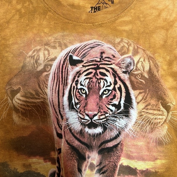 The Mountain Busch Gardens Tiger Animal Tie Dye Tee Size Medium Youth 2007 - Picture 6 of 6